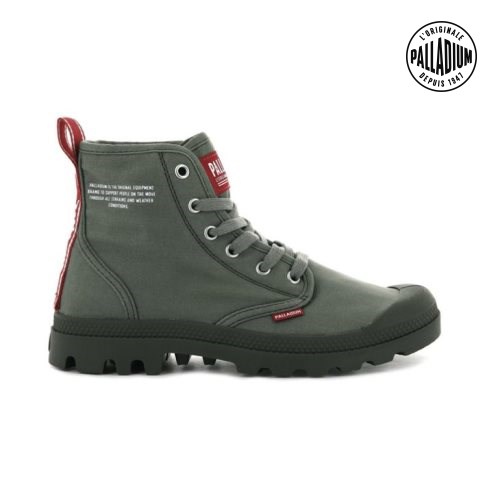 Palladium Pampa Hi Dare Laarzen Dames Olijfgroen | NL 26PYXZW